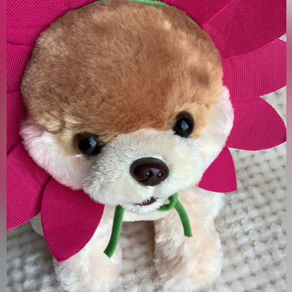 GUND Plush Boo Worlds Cutest Dog Flower Petal Costume Stuffed Pomeranian Puppy - Picture 9 of 14